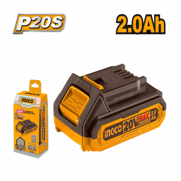 Batterie Lithium 20V 2.0Ah Ingco FBLI20011