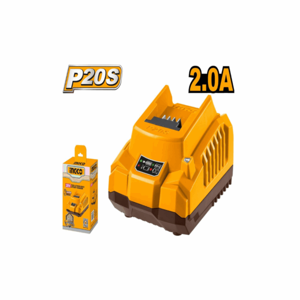 Chargeur Batterie 20V 2A Ingco Fcli2001