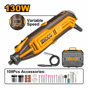 Mini meuleuse130W Avec 109 Pieces  MG13328 Ingco