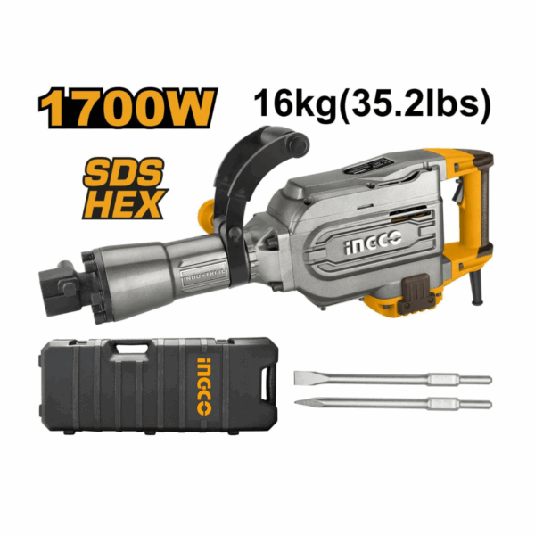 Marteau Piqueur 1700W Demolisseur Ingco Pdb17008