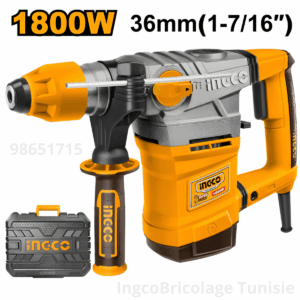 Marteau perforateur INGCO RH18008 1800W SDS-Plus forage béton 36mm