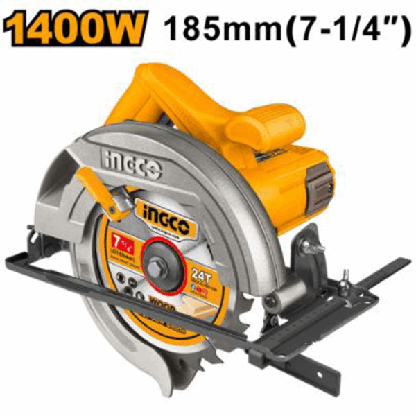 Scie Circulaire Ingco 7"185mm1400W Cs18538