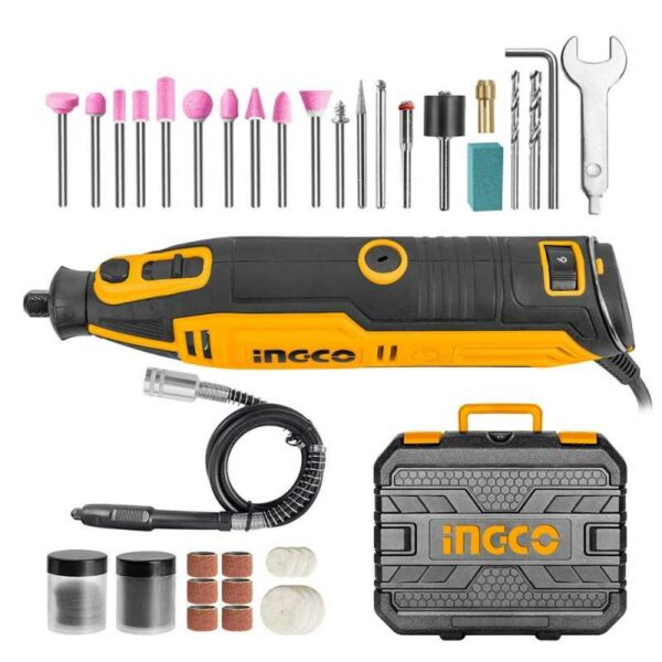 Mini Perceuse 130W Avec 52 Pieces  MG13328 Ingco