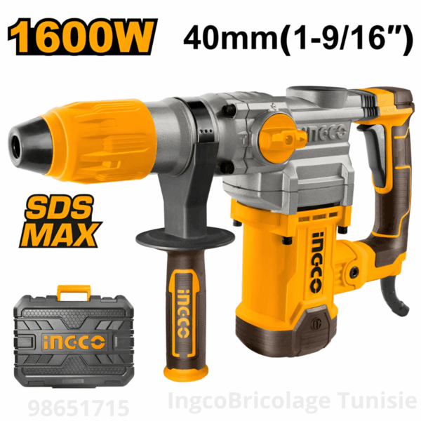 Marteau Perforateur 1600W Ingco Rh16008