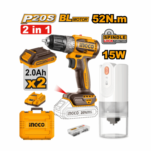Kit combiné sans fil 2 pièces 20 V COSLI240315