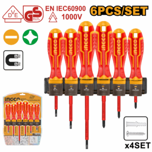 JEU DE 6 TOURNEVIS ISOLÉS INGCO HKISD0608