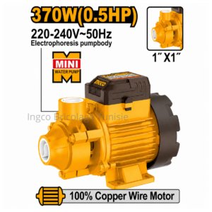 Pompe à eau INGCO VPM370268 – 370W, 0.5 HP, 30m