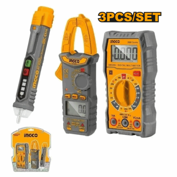Kit de test électrique Ingco 3 pièces DM3068
