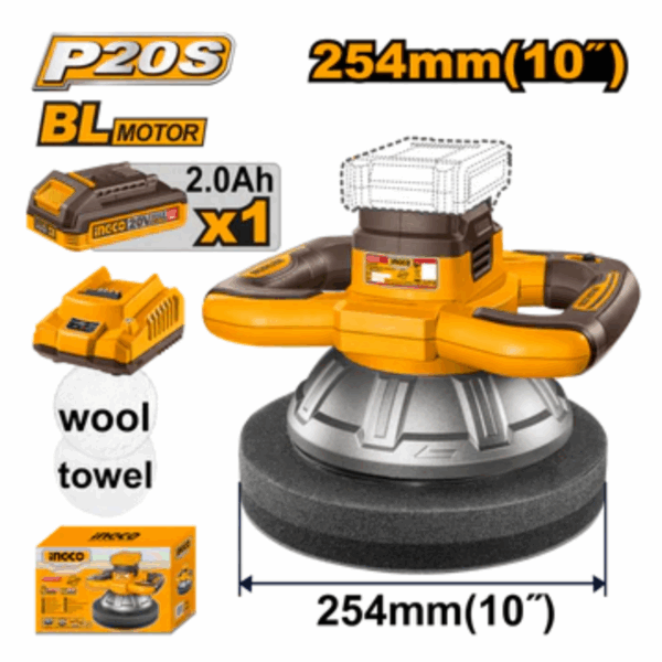Polisseuse sans fil Ingco 20 V COPLI2025481