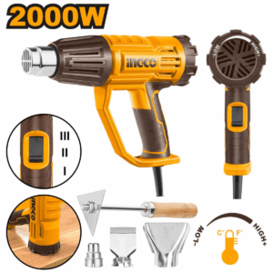 Pistolet thermique Ingco 2000 W température réglable HG200047