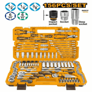 Ensemble d'outils combinés Ingco 156 pièces - HKTHP21561