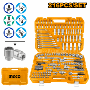 Coffret d'outils combinés 216 pièces HKTHP22161