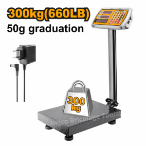 Echelle électronique 300 kg Avec graduation 50g HESA33003