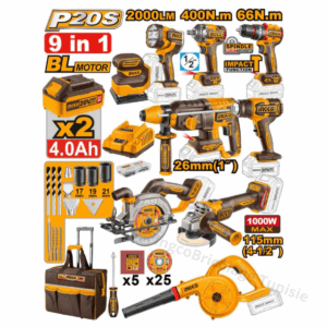 Kit industriel sans fil Ingco 9 pièces COSLI250381