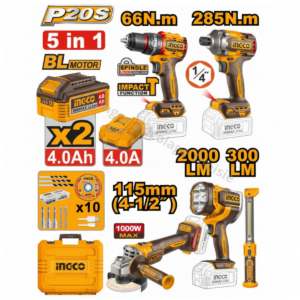 Kit combiné sans fil Ingco 5 pièces – COSLI250692