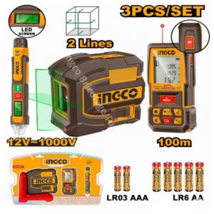 Coffret d'outils INGCO (3 pièces) COS250908
