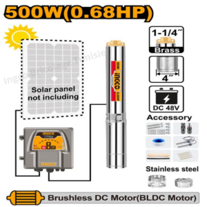 Pompe solaire pour puits profonds INGCO DWPDC50061INGCO 0.68HP