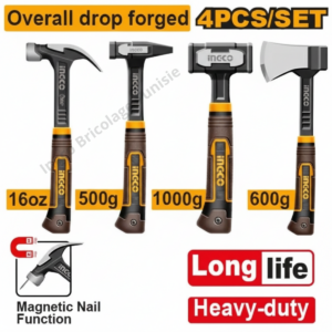 Ensemble de 4 marteaux HCH9004L