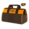 Sac à outils HTBG281628 16 pouces en polyester 1680D avec cadre rigide et 14 poches de rangement