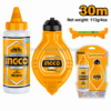 Cordeau traceur professionnel INGCO HCLR0130 de 30 mètres avec rembobinage rapide et fil haute absorption pour travaux de maçonnerie et de charpente.