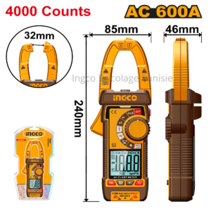 Pince ampèremétrique numérique AC 600A DCM66001