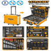 Coffret d'outils à main INGCO HKTHP21471 147 pièces avec mallette en aluminium – Disponible en Tunisie