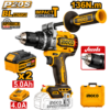 Perceuse-visseuse à percussion sans fil INGCO CIDLI201368 20V Brushless 136 Nm avec mandrin métallique de 13 mm, idéale pour le bois, le métal et la maçonnerie en Tunisie.
