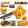 Souffleur sans fil 20 V Brushless INGCO CABLI20682 avec 2 batteries 2 Ah et chargeur rapide