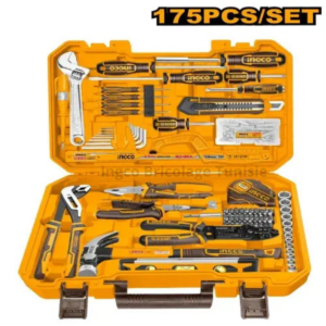 Caisse d’outils à main INGCO HKTHP51758 175 pièces avec douilles et embouts