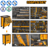 Coffret d'outils 356 pièces à 7 tiroirs INGCO HTCS273561 avec caisson métallique sur roulettes et outillage professionnel complet.