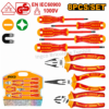Ensemble 8 pièces d’outils isolés d’électricien INGCO HKIST3081 certifié 1000 V VDE/GS.