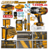 Coffret d’outils INGCO HTCS282962 296 pièces avec armoire mobile et clé à chocs 20V