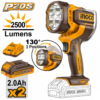 Lampe de travail sans fil industrielle INGCO CWLI20887 20V avec éclairage LED 2500 lumens et 2 batteries